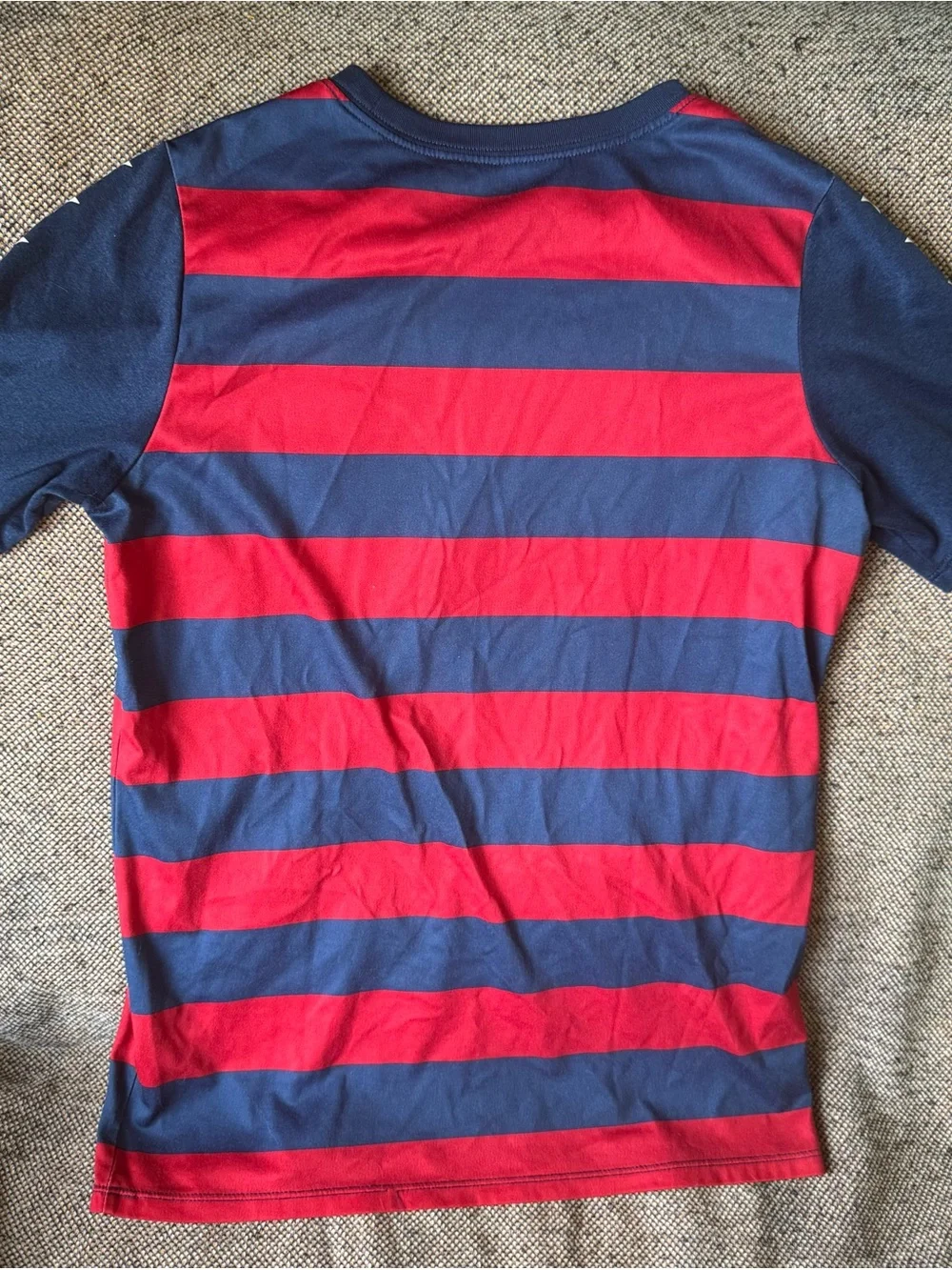 Nike Kids' USA Red & Navy Striped Performance Tee